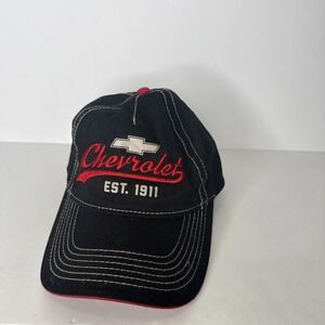 Chevrolet Chevelle Adjustable Hat Black Red Racing Cap Official Licensed